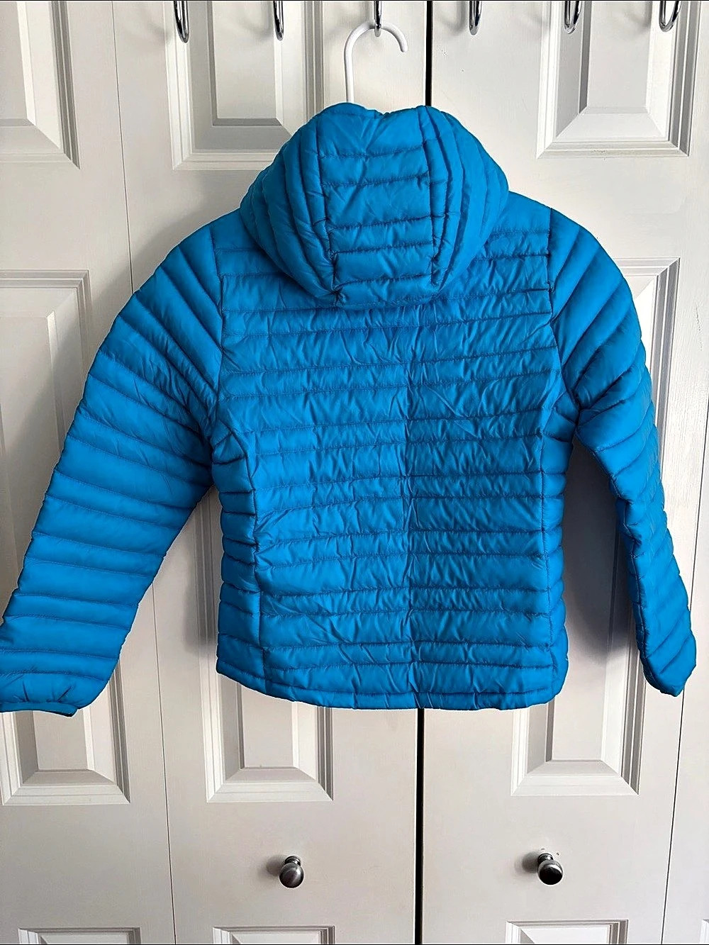 Stio Kids' Down Hooded Jacket Puffer Blue Boys 8 - Picture 2 of 6